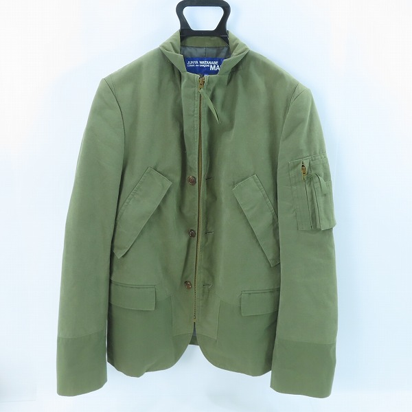 実際に弊社で買取させて頂いたCOMME des GARCONS JUNYA WATANABE MAN/コムデギャルソンジュンヤワタナベマン ミリタリージャケット WR-J003/SS