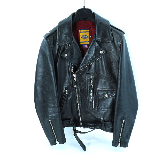 実際に弊社で買取させて頂いたSchott/ショット USA製/Dポケット/カウレザー ダブルライダースジャケット 7147/36