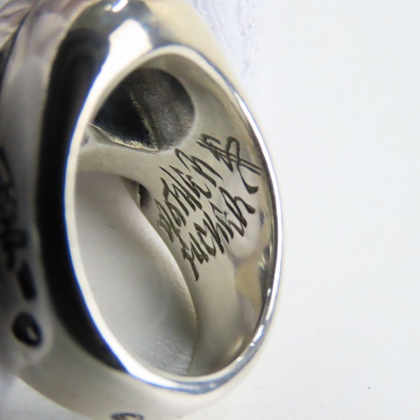 実際に弊社で買取させて頂いたBWL/ビルウォールレザー GERMAN HELMET SKULL/ジャーマン ヘルメット スカルリング 15号の画像 6枚目