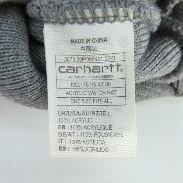 実際に弊社で買取させて頂いたCarhartt/カーハート ACRYLIC WATCH HAT ビーニーニット帽の画像 5枚目
