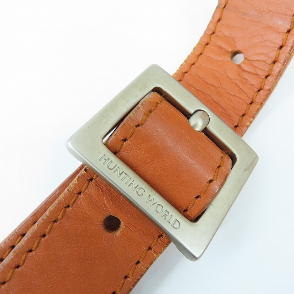 実際に弊社で買取させて頂いたHUNTING WORLD/ハンティングワールド レザー切替ミニショルダーバッグの画像 6枚目