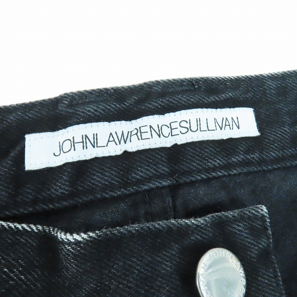 実際に弊社で買取させて頂いたJOHN LAWRENCE SULLIVAN/ジョンローレンスサリバン LEATHER PATCH DENIM/レザーパッチ デニムパンツ 2B012-0321-28/46の画像 3枚目