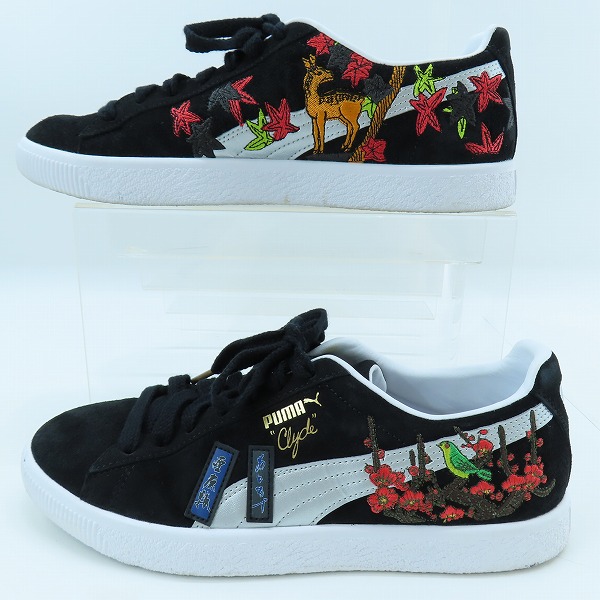 実際に弊社で買取させて頂いたatmos × Shido Akama × Puma/アトモス×赤間紫動×プーマ Clyde Hanafuda/クライド ハナフダ 394415-01/27の画像 3枚目