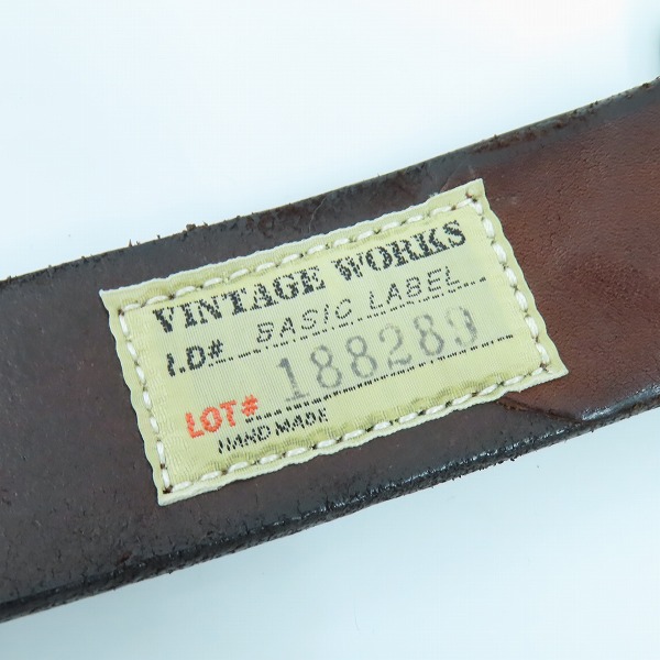実際に弊社で買取させて頂いたAVIREX×VINTAGE WORKS/アヴィレックス×ヴィンテージワークス コラボベルト AVX5536 37/94の画像 3枚目