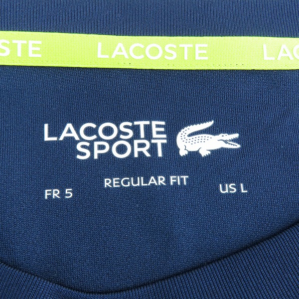 実際に弊社で買取させて頂いたLACOSTE/ラコステ エルゴノミック ビッグ クロックドライ 鹿の子 Tシャツ TH9417 /US:Lの画像 2枚目