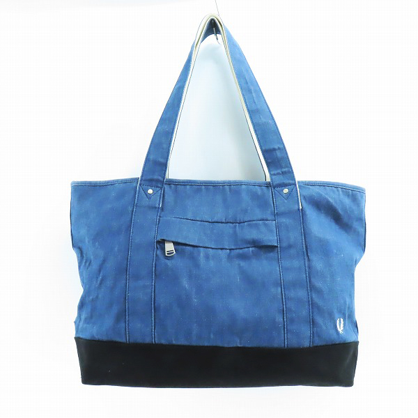 実際に弊社で買取させて頂いたFRED PERRY/フレッドペリー トップジップ トートバッグ F9521