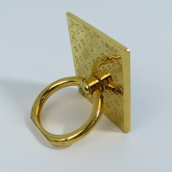 実際に弊社で買取させて頂いたLOUIS VUITTON/ルイヴィトン サポート ナノグラム スマホリング/モノグラム M64868の画像 4枚目