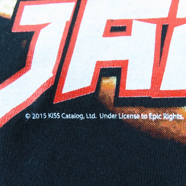 実際に弊社で買取させて頂いたKISS/キッス JAPAN ROCK CITY 2015 バンドTシャツ/Mの画像 7枚目