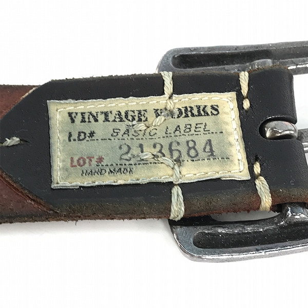 実際に弊社で買取させて頂いたVINTAGE WORKS/ヴィンテージ ワークス レザーベルト DH5536 35/89の画像 3枚目