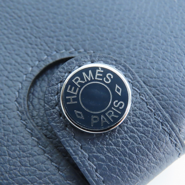 実際に弊社で買取させて頂いたHERMES/エルメス R.M.S トゥタンマン べトン ブルーニュイ 長財布 H084994CKADの画像 6枚目