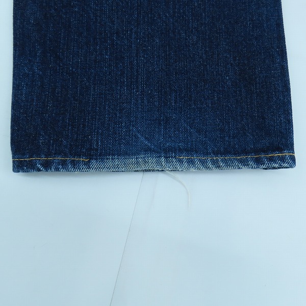 実際に弊社で買取させて頂いたSUGAR CANE/シュガーケーン 3rdモデル 98刻印 革パッチ デニムパンツの画像 7枚目