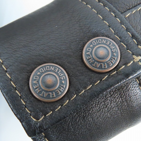 実際に弊社で買取させて頂いた THE FLAT HEAD/ザフラットヘッド DEERSKIN SHIRT ディアスキン レザー シャツ  FN-LS-DS001/40の画像 7枚目