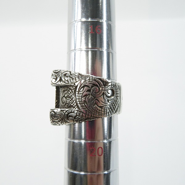 実際に弊社で買取させて頂いたGucci/グッチ C Letter Rings/アルファベット イニシャルCリング 17.5-19.5号の画像 9枚目