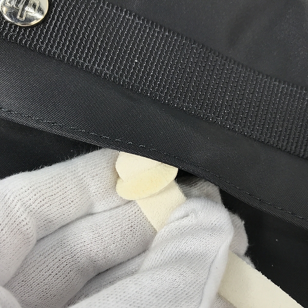 実際に弊社で買取させて頂いた(2)HEAD PORTER/ヘッドポーター ショルダー メッセンジャー バッグ ブラック×グレーの画像 7枚目