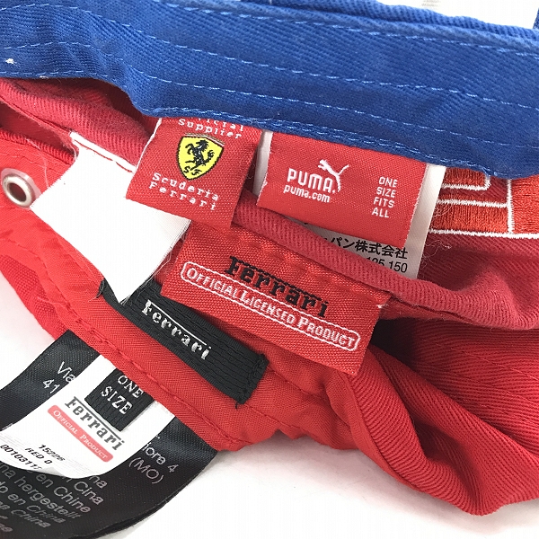 実際に弊社で買取させて頂いた【おまとめ】Ferrari/フェラーリ PUMA/プーマ キャップ/帽子の画像 2枚目