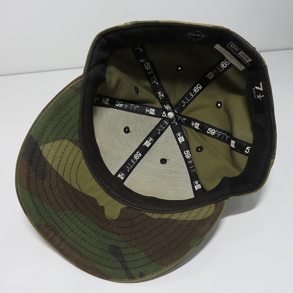 実際に弊社で買取させて頂いたF.C.R.B.×NEWERA/FCレアルブリストル×ニューエラ BRISTOL EMBLEM LOGO 6panel Cap キャップ カモフラの画像 4枚目
