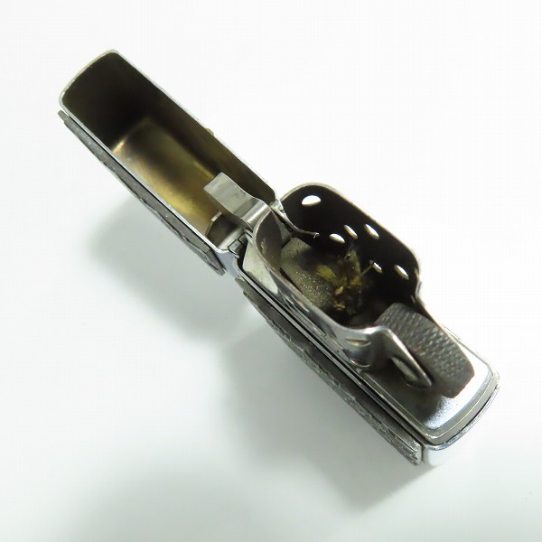 実際に弊社で買取させて頂いたZIPPO/ジッポー HARLEY-DAVIDSON/ハーレーダビッドソン  総ロゴ メタル プレート貼り シルバー/1999年製の画像 4枚目