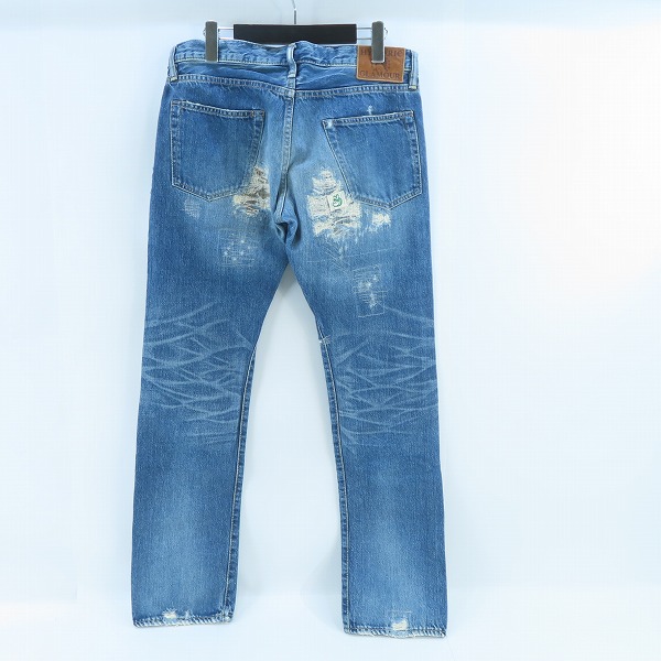 実際に弊社で買取させて頂いたHYSTERIC GLAMOUR/ヒステリックグラマー NOBU リメイクデニムパンツ 0202AP01/32の画像 1枚目
