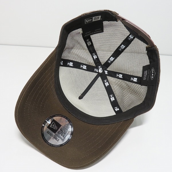 実際に弊社で買取させて頂いたF.C.Real Bristol×NEW ERA/F.Cレアルブリストル×ニューエラ メッシュ キャップ 茶 FCRB-202084の画像 4枚目