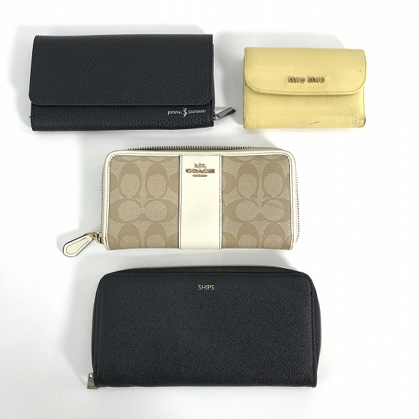 実際に弊社で買取させて頂いた【おまとめ】コーチ/シップス/ジャーナルスタンダード/ミュウミュウ 等 財布/ウォレット 他 メンズ/レディースの画像 1枚目