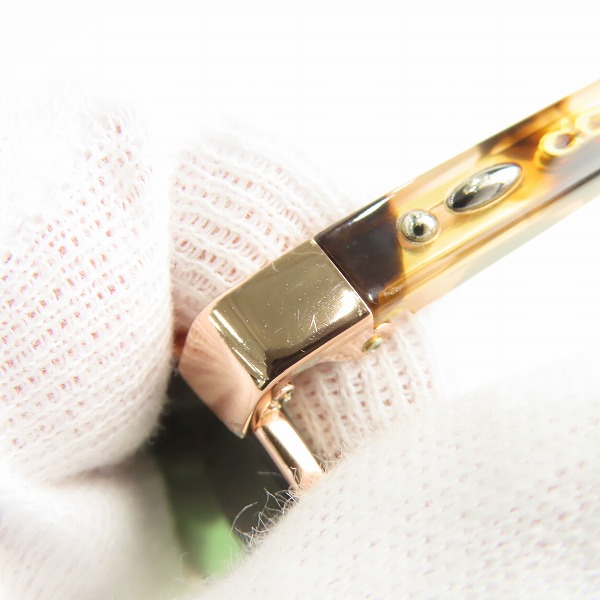 実際に弊社で買取させて頂いたCOACH/コーチ メタルフレーム 眼鏡/メガネフレーム/アイウェア シャイニー ローズ ゴールド HC5098TD-9331の画像 7枚目