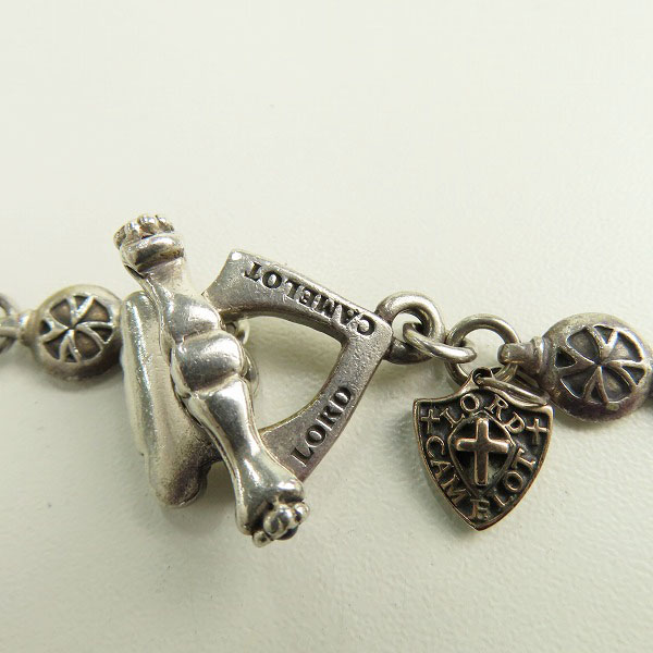 実際に弊社で買取させて頂いたLord Camelot/ロードキャメロット エンブレムペンダント/ストーン付き デザインネックレスチェーンの画像 4枚目