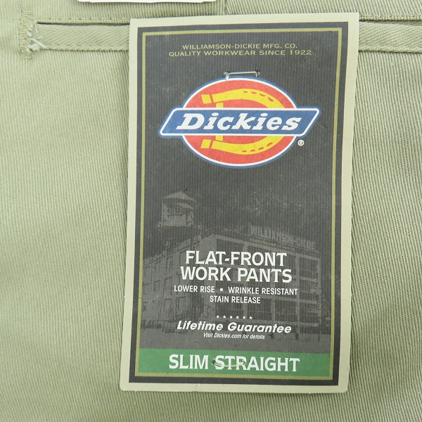 実際に弊社で買取させて頂いた【未使用】Dickies/ディッキーズ SLIM STRAIGHT パンツ カーキ/30×30の画像 8枚目