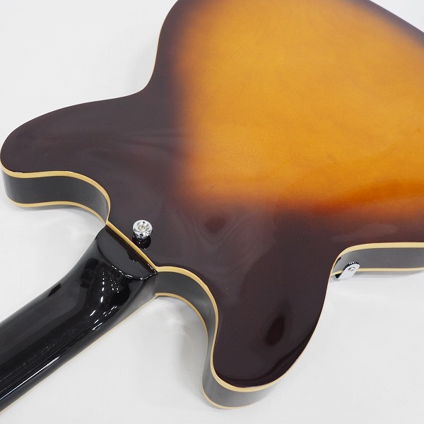 実際に弊社で買取させて頂いた★【美品】Grote Guitar/グロート GRWB-VS35 Vintage Sunburst セミアコ 335タイプ エレキギター ソフトケース付の画像 8枚目