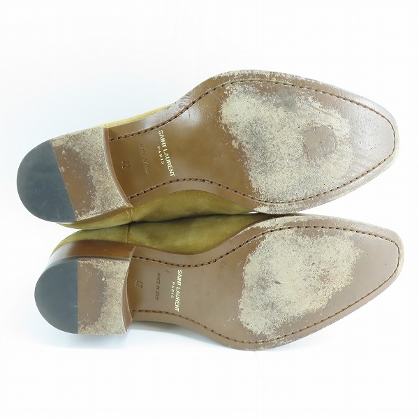 実際に弊社で買取させて頂いたSAINT LAURENT PARIS/サンローラン パリ サイドゴア/チェルシーブーツ スウェード 592017/42の画像 2枚目