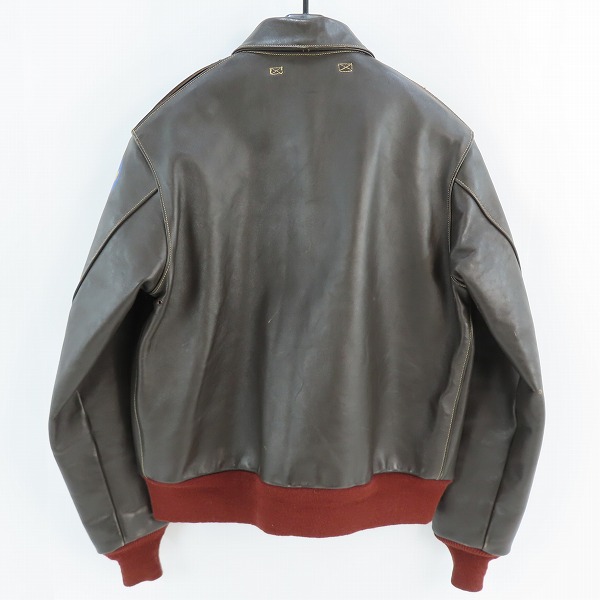 実際に弊社で買取させて頂いたBUZZ RICKSON'S/バズリクソンズ A-2 ホースハイド/馬革 フライトジャケット M83115 /40の画像 1枚目