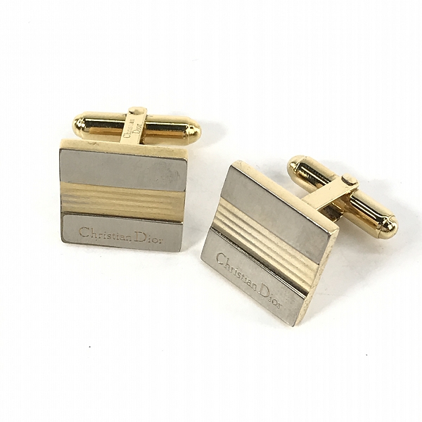 実際に弊社で買取させて頂いたChristian Dior/クリスチャンディオール ロゴ入り カフス
