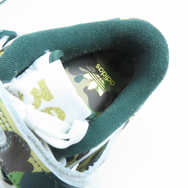 実際に弊社で買取させて頂いたadidas×A BATHING APE/アディダス×アベイシングエイプ Forum 84 Low 30th Anniversary/フォーラム ID4771/28.5の画像 4枚目