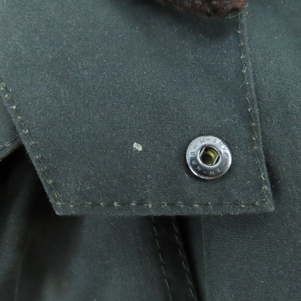 実際に弊社で買取させて頂いたBarbour/バブアー 21AW Transport wax トランスポート オイルド ジャケット 2102066/40の画像 7枚目