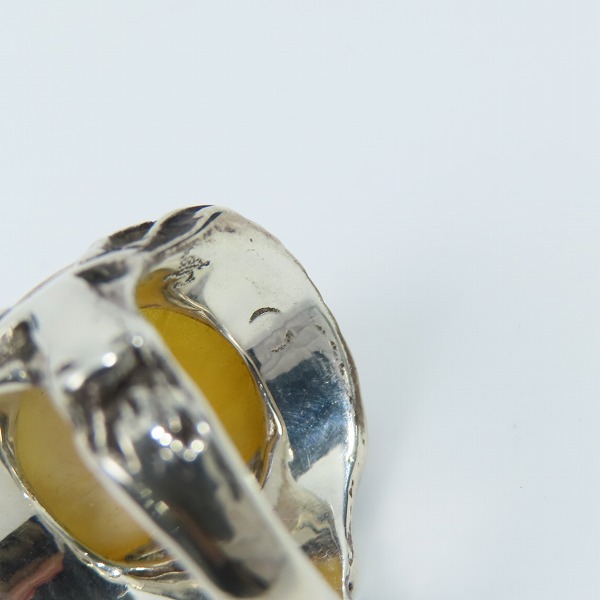 実際に弊社で買取させて頂いたALEX STREETER/アレックスストリーター エンジェルハートリング 17年限定/30周年記念 パウダーバルティックアンバー/21号の画像 6枚目