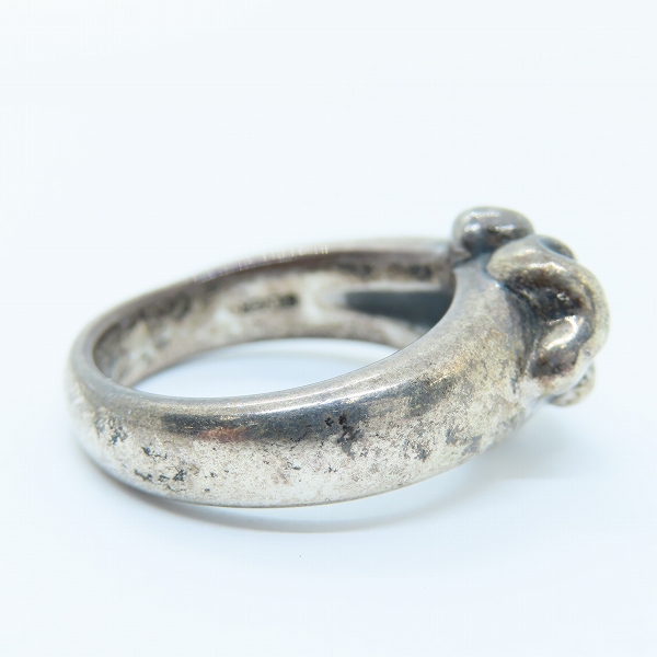 実際に弊社で買取させて頂いたBloodyMary/ブラッディマリー ボーン デザイン リング 2003年 クリスマス限定 19号の画像 4枚目