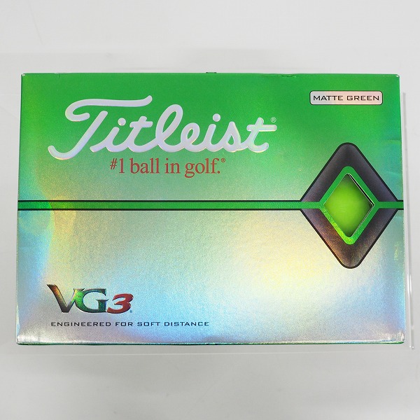実際に弊社で買取させて頂いた【未使用】Titleist/タイトリスト VG3 ゴルフボール MATTE GREEN/マットグリーン 1ダースの画像 2枚目
