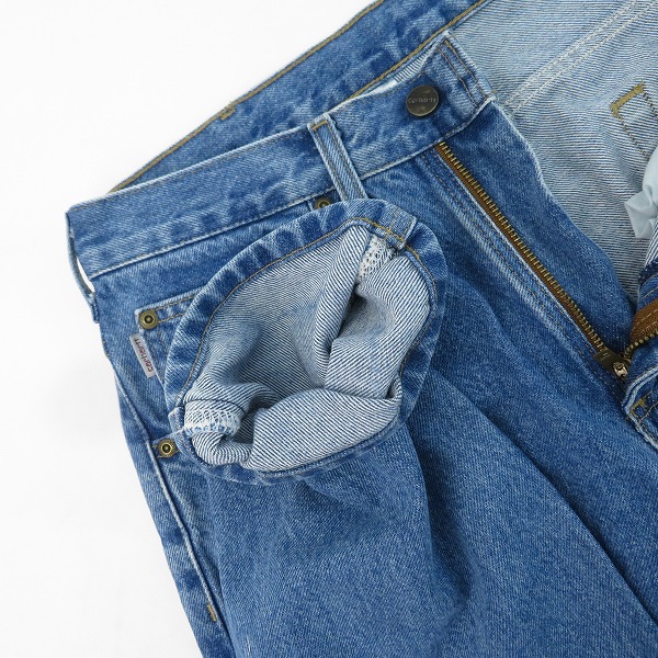 実際に弊社で買取させて頂いたCarhartt/カーハート Relaxed Fit デニムパンツ B17 STW/32×30の画像 4枚目