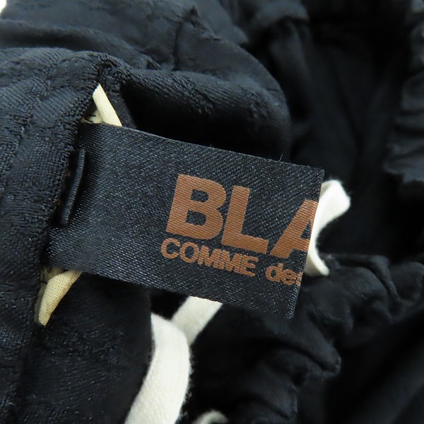 実際に弊社で買取させて頂いたBLACK COMME des GARCONS/ブラックコムデギャルソン ジャガード総柄 サルエルパンツ AD2020/1F-P006/Mの画像 2枚目