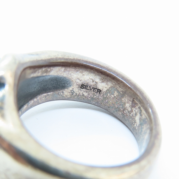 実際に弊社で買取させて頂いたBloodyMary/ブラッディマリー ボーン デザイン リング 2003年 クリスマス限定 18.5-19号の画像 7枚目