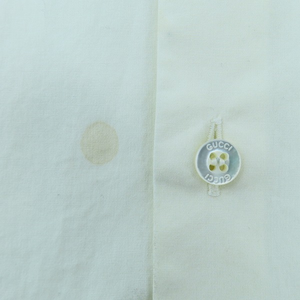 実際に弊社で買取させて頂いたGUCCI/グッチ 長袖シャツ 337685 Z4656 /36の画像 5枚目