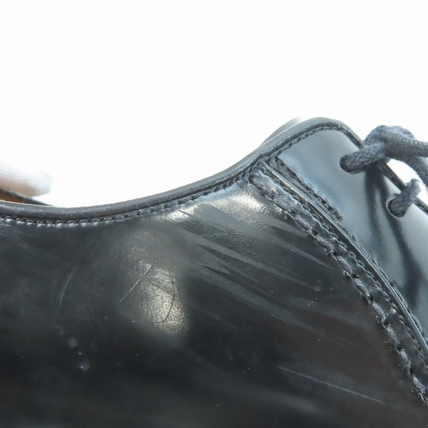 実際に弊社で買取させて頂いたREGAL/リーガル スワールトゥ レザー ビジネスシューズ ブラック 318R/24の画像 7枚目