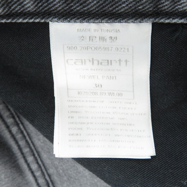 実際に弊社で買取させて頂いたCarhartt/カーハート WIP Newel Pant デニムパンツ グレー系/30の画像 3枚目