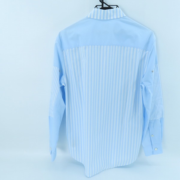 実際に弊社で買取させて頂いたBURBERRY LONDON ENGLAND/バーバリー ストライプ柄 ロゴパッチ長袖シャツ 8013451/Sの画像 1枚目