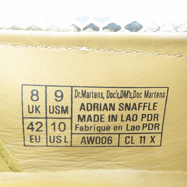 実際に弊社で買取させて頂いたDr.Martens/ドクターマーチン Adrian Snaffle エイドリアン パイソン タッセルローファー/UK8の画像 5枚目