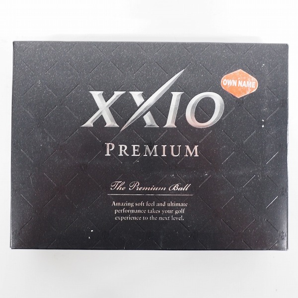 実際に弊社で買取させて頂いた【未使用/オウンネーム】DUNLOP/ダンロップ XXIO/ゼクシオ PREMIUM/プレミアム ゴルフボール ロイヤルプラチナ 1ダースの画像 2枚目