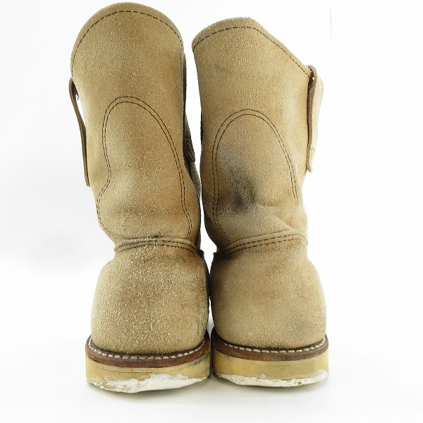 実際に弊社で買取させて頂いたRED WING/レッドウィング 羽タグ スエード PECOS/ペコスブーツ 8168/9Eの画像 1枚目
