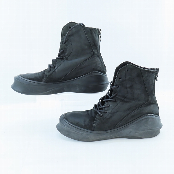 実際に弊社で買取させて頂いた【難有】JULIUS/ユリウス  バッグジップ ブーツの画像 3枚目
