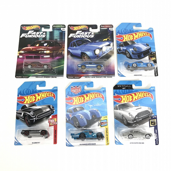 実際に弊社で買取させて頂いた【おまとめ/未開封】Hot Wheels/ホットウィール FAST＆FURIOUS NISSAN 240SX S14 SILVIA/1970 Ford Escort RS 1600 他
