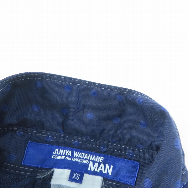 実際に弊社で買取させて頂いたJUNYA WATANABE COMME des GARCONS MAN/ジュンヤワタナベコムデギャルソンマン エルボーパッチシャツ WG-B035/AD2020/XSの画像 4枚目