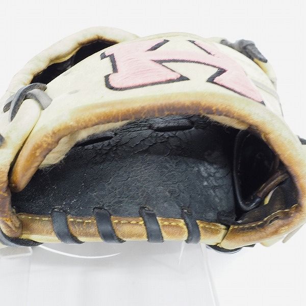 実際に弊社で買取させて頂いたHI-GOLD/ハイゴールド NATURAL FLEX 軟式 内野手 右投げ用グローブの画像 3枚目